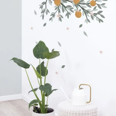 Sticker Mural Oranges Sur Branche (54 X 90 Cm) 2 Sticker Mural Oranges Sur Branche (54 X 90 Cm) – Image 2