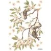 Stickers Oh Deer Branches Et Moineaux (29,7 X 42 Cm)
