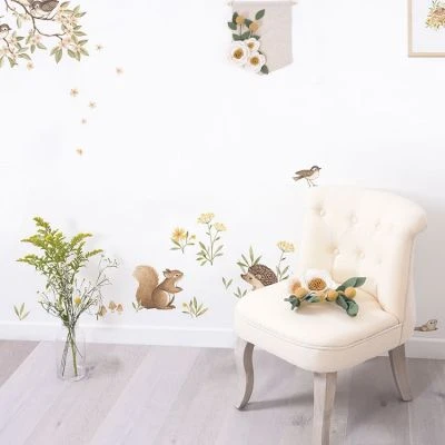 Stickers Oh Deer Branches Et Moineaux (29,7 X 42 Cm) 2 Stickers Oh Deer Branches Et Moineaux (29,7 X 42 Cm) – Image 2