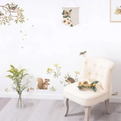 Stickers Oh Deer Fleurs Oranges Et Jaunes (29,7 X 42 Cm) 3 Stickers Oh Deer Fleurs Oranges Et Jaunes (29,7 X 42 Cm) – Image 3