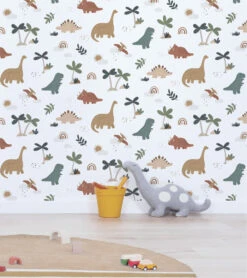 Papier Peint Sunny Motif Dinosaures Lilipinso (50cm X 10m) -Lilipinso Déco Soldes Boutique sunny papier peint enfant motif dinosaures 2 1
