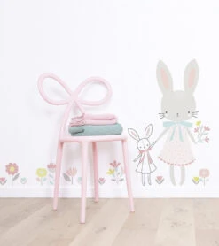 Grand Sticker Sweet Bunnies Lilipinso -Lilipinso Déco Soldes Boutique sweet bunnies grand sticker demoiselle lapin 3