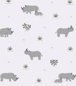 Papier Peint Tanzania Animaux Lilipinso (50cm X 10m) 21 Papier Peint Tanzania Animaux Lilipinso (50cm X 10m) -Lilipinso Déco Soldes Boutique tanzania papier peint enfant motif rhinoceros fond gris