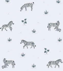 Papier Peint Tanzania Animaux Lilipinso (50cm X 10m) 16 Papier Peint Tanzania Animaux Lilipinso (50cm X 10m) -Lilipinso Déco Soldes Boutique tanzania papier peint enfant motif zebre fond bleu