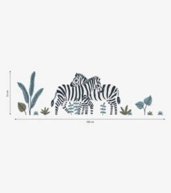 Planche De Stickers Tanzania Animaux Lilipinso -Lilipinso Déco Soldes Boutique tanzania stickers muraux zebres palmes et feuilles 2