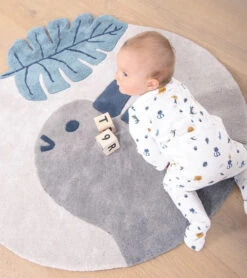 Tapis Rond Lilipinso -Lilipinso Déco Soldes Boutique tanzania tapis rhinoceros 3