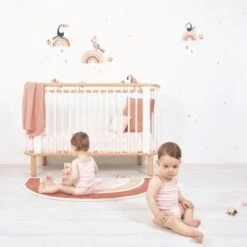 Tapis Coton Paradisio Arc En Ciel Orange Et Rose (120 X 70 Cm) -Lilipinso Déco Soldes Boutique tapis coton paradisio arc en ciel orange et rose 120 x 70 cm 3