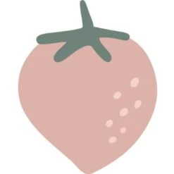 Tapis En Coton Fraise (80 X 100 Cm)