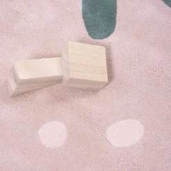 Tapis En Coton Fraise (80 X 100 Cm) 5 Tapis En Coton Fraise (80 X 100 Cm) -Lilipinso Déco Soldes Boutique tapis en coton fraise 80 x 100 cm 3