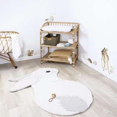 Tapis En Coton Lapin (110 X 150 Cm) 3 Tapis En Coton Lapin (110 X 150 Cm) – Image 3