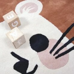 Tapis En Coton Petit Lion (120 Cm) -Lilipinso Déco Soldes Boutique tapis en coton petit lion 120 cm 3