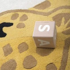 Tapis En Coton Tigre Et Léopard (120 X 130 Cm) -Lilipinso Déco Soldes Boutique tapis en coton tigre et leopard 120 x 130 cm 3