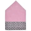 Tapis Forme Maison En Coton Rose