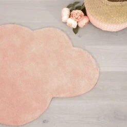Tapis Nuage En Coton Abricot (67 X 100 Cm) -Lilipinso Déco Soldes Boutique tapis nuage en coton abricot 67 x 100 cm 4
