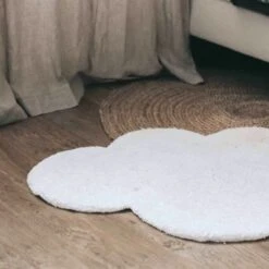 Tapis Nuage En Coton Blanc (67 X 100 Cm) 16 Tapis Nuage En Coton Blanc (67 X 100 Cm) -Lilipinso Déco Soldes Boutique tapis nuage en coton blanc 67 x 100 cm 8