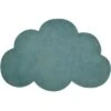 Tapis Nuage En Coton Bleu Canard (67 X 100 Cm)