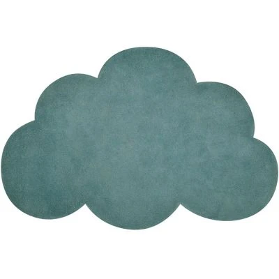 Tapis Nuage En Coton Bleu Canard (67 X 100 Cm) 1 Tapis Nuage En Coton Bleu Canard (67 X 100 Cm)