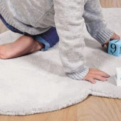 Tapis Nuage En Coton Gris Clair (67 X 100 Cm) -Lilipinso Déco Soldes Boutique tapis nuage en coton gris clair 67 x 100 cm 6