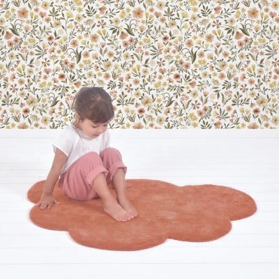 Tapis Nuage En Coton Terracotta (67 X 100 Cm) 2 Tapis Nuage En Coton Terracotta (67 X 100 Cm) – Image 2