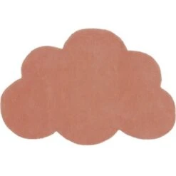 Tapis Nuage En Coton Terracotta (67 X 100 Cm)
