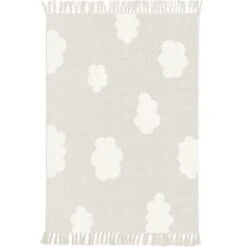 Tapis Rectangualire En Toile De Coton Nuage (120 X 170 Cm)
