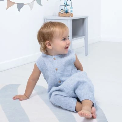 Tapis Rond En Coton Blue Ball (120 Cm) 3 Tapis Rond En Coton Blue Ball (120 Cm) – Image 3