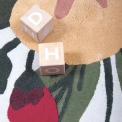 Tapis Rond En Coton Flowery Eternity (120 Cm) -Lilipinso Déco Soldes Boutique tapis rond en coton flowery eternity 120 cm 4