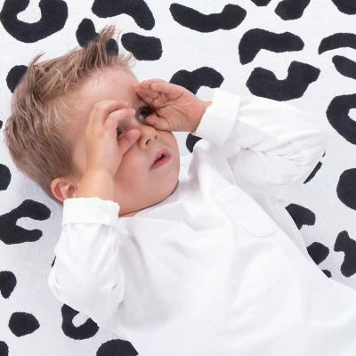 Tapis Rond En Coton Imprimé Léopard (120 Cm) 3 Tapis Rond En Coton Imprimé Léopard (120 Cm) – Image 3