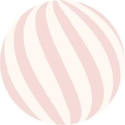 Tapis Rond En Coton Pink Ball (120 Cm)