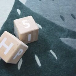 Tapis Rond En Coton Sapins (120 Cm) -Lilipinso Déco Soldes Boutique tapis rond en coton sapins 120 cm 3