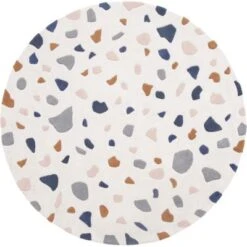 Tapis Rond En Coton Terrazzo (150 Cm)