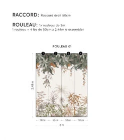 Papier Peint Utan Lilipinso (50cm X 10m) -Lilipinso Déco Soldes Boutique utan papier peint panoramique jungle indonesienne 5