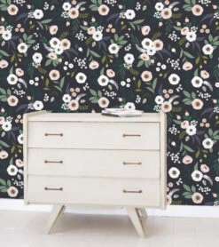 Papier Peint Wonderland Lilipinso (50cm X 10m) -Lilipinso Déco Soldes Boutique wonderland papier peint enfant motif fleurs d anemones 2 1