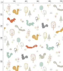 Papier Peint Woodland Lilipinso (50cm X 10m) -Lilipinso Déco Soldes Boutique woodland papier peint enfant motif ecureuils 5